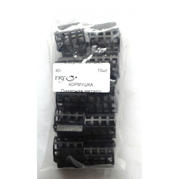 Годівниця пікерна кругла фарбована, метал, вага 40г